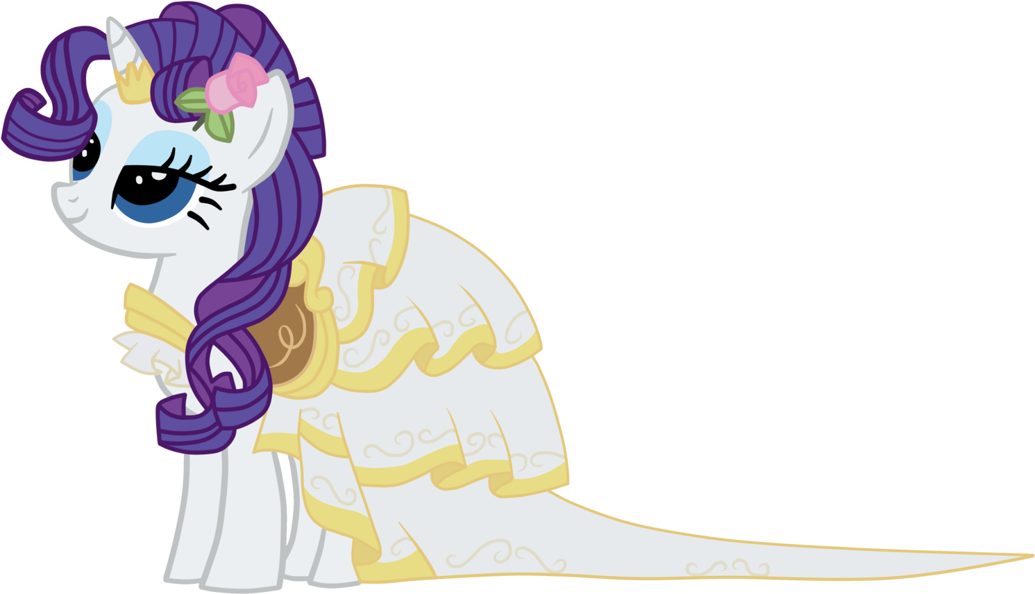 Image The Gala Bride Png Fan Labor - My Little Pony Rarity Wedding Dress (1600x1019), Png Download