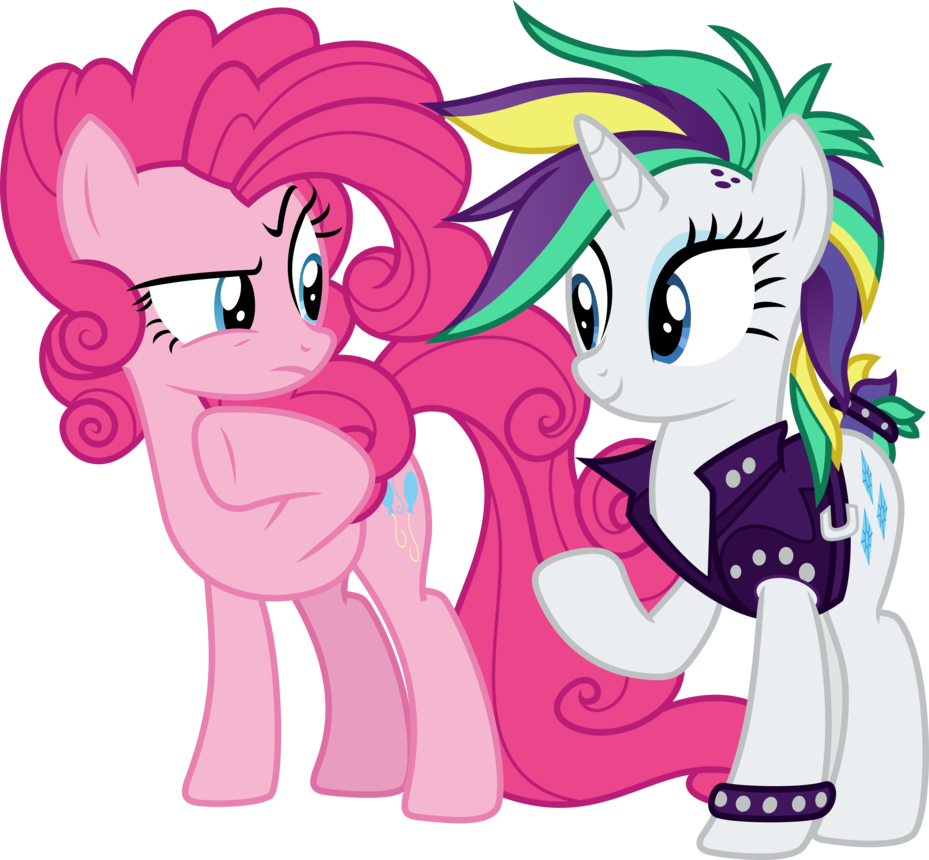 Punk Rarity Mlp And - Punk Rarity And Pinkie Pie (929x860), Png Download