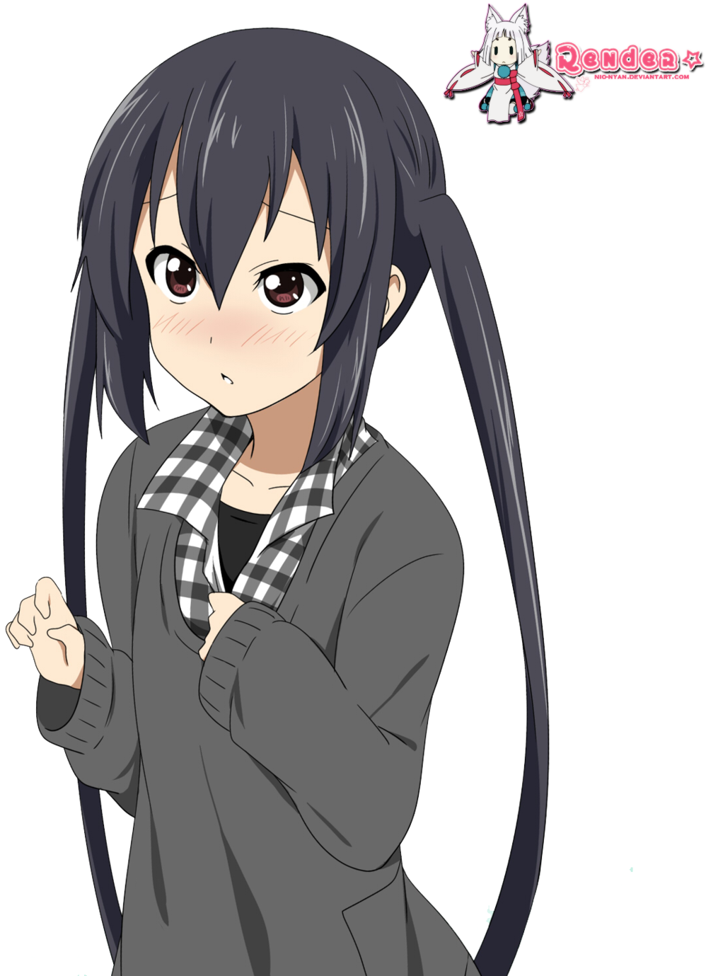 Azusa Png - Azusa Nakano Girl Render (1024x1396), Png Download