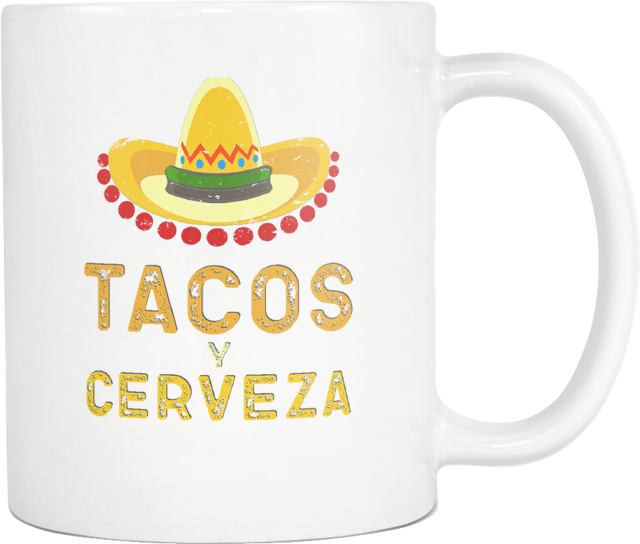 Tacos Y Cerveza - Coffee Cup (1024x1024), Png Download