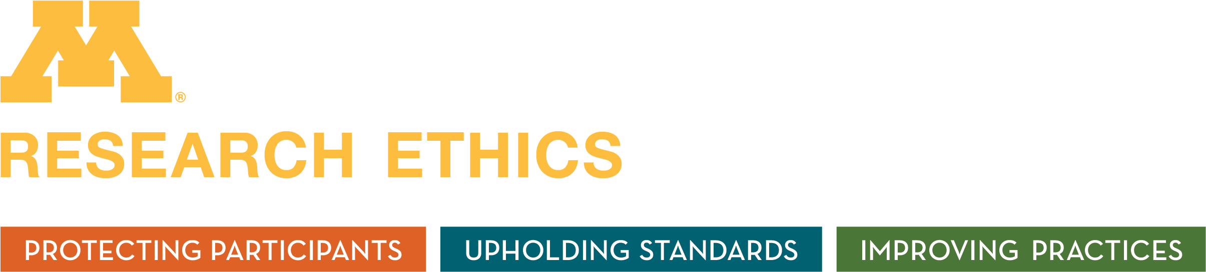Protecting Participants, Upholding Standards, Improving - University Of Minnesota (2469x597), Png Download