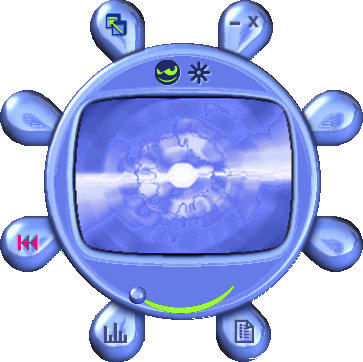 4 - 0 Pm - - Windows Media Player Me Skin (363x362), Png Download