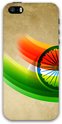 India Tricolor With Ashok Chakra Iphone 5s Mobile Back - Mobile Phone Case (600x600), Png Download