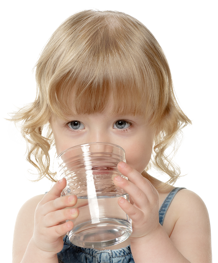 Panel 01 Girl-water@0,75x - Kids Drinking Glass Of Water (750x905), Png Download