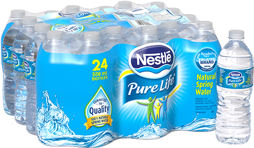 Nestlé Pure Life Natural Spring Water - Nestle Pure Life Water (600x600), Png Download