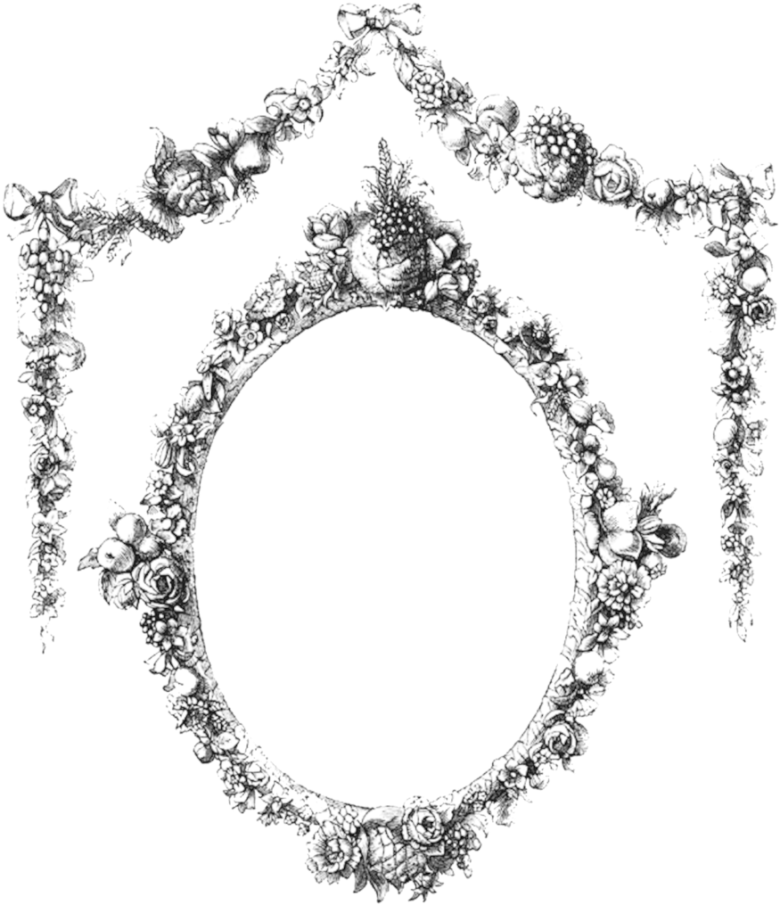 Vintage Black Frame Png - Funeral Photo Frame Png (880x1024), Png Download