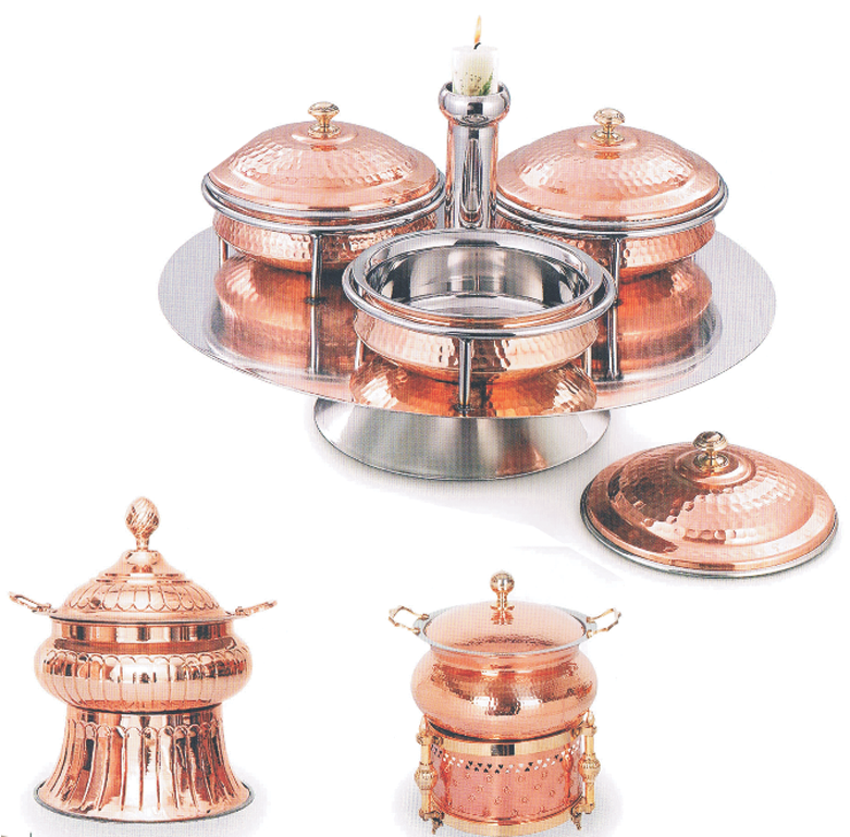 Copper Coted Servicing Pot's - Chafing Dish (1024x768), Png Download