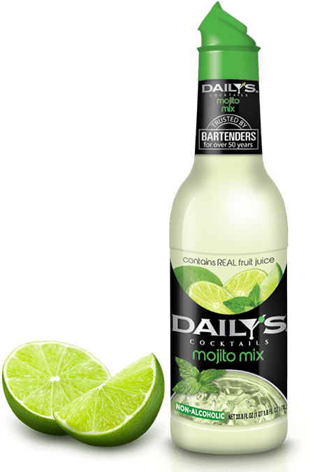 Mojito - Dailys Mixer Daily's Cocktail Mixer Banana 1 Liter (690x714), Png Download