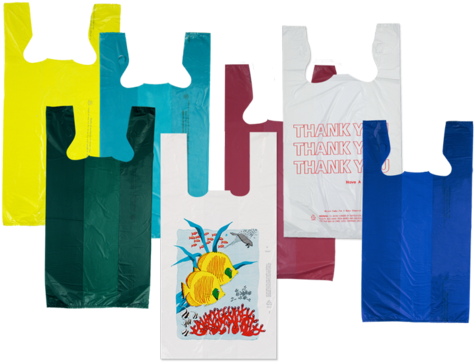 Multi Color T-shirt Carry Bags, Bag Size - Bag (500x408), Png Download
