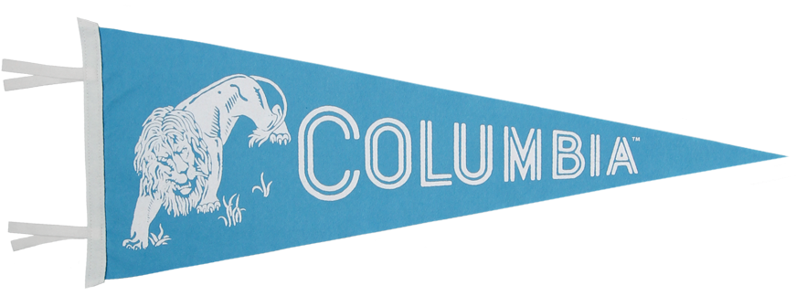Homage Columbia University Flocked Ivy League Pennant - Columbia University Pennant Png (900x900), Png Download