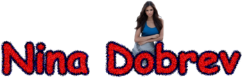 Nina Dobrev Name Png (454x404), Png Download