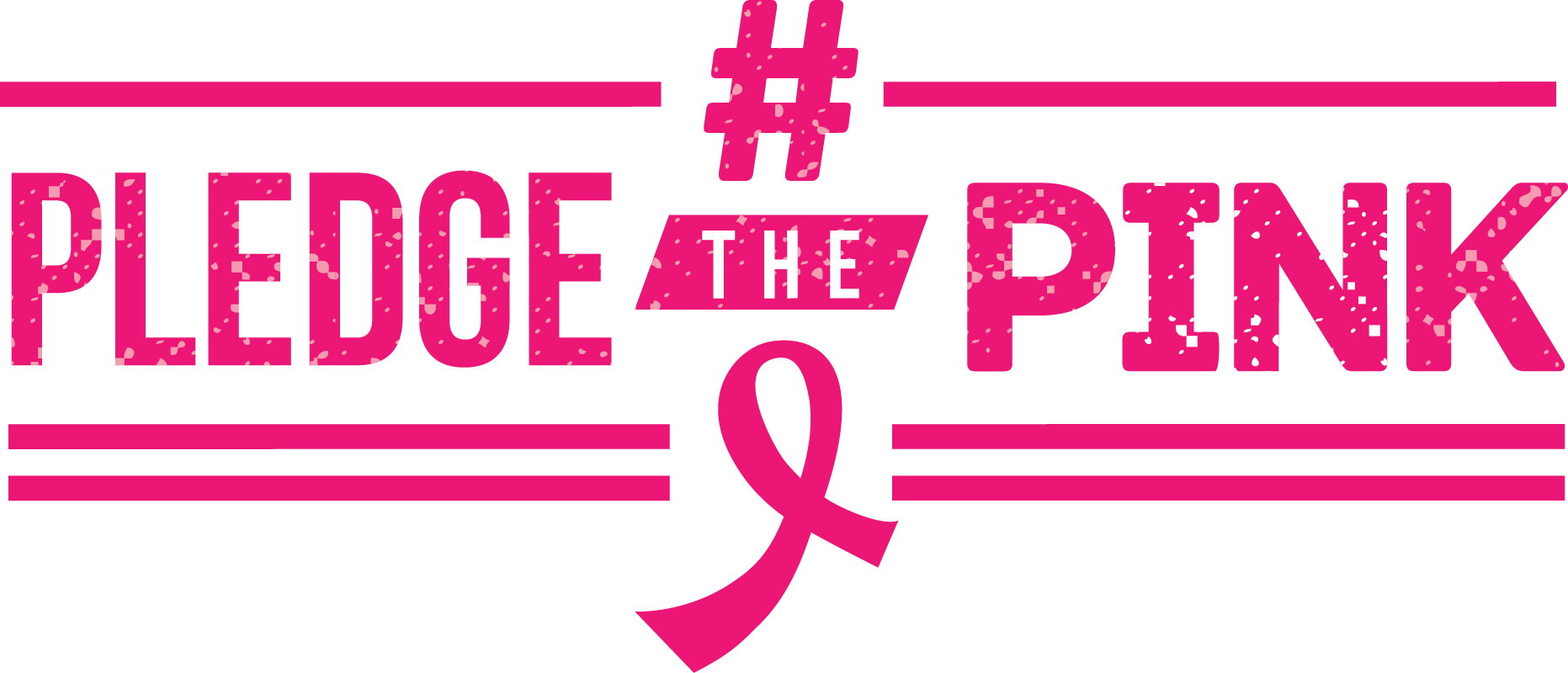 Pledge The Pink Horizontal Logo - Pledge The Pink (1863x800), Png Download