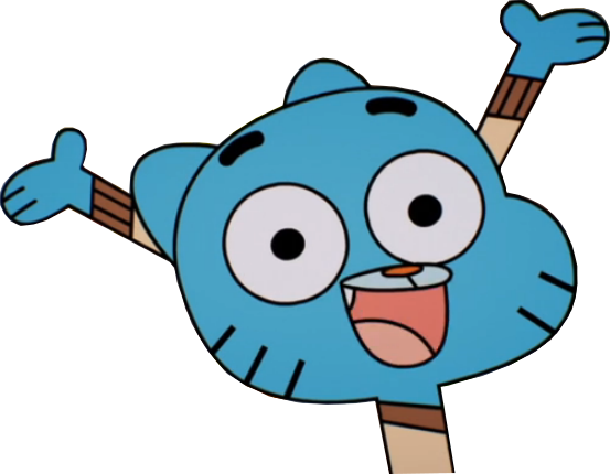 Gumballwatterson3 - Gumball Art Style Change (553x430), Png Download