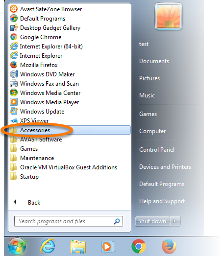 Click The Windows Start Button And Select All Programs - Обслуживание Windows 7 Меню Пуск (451x523), Png Download