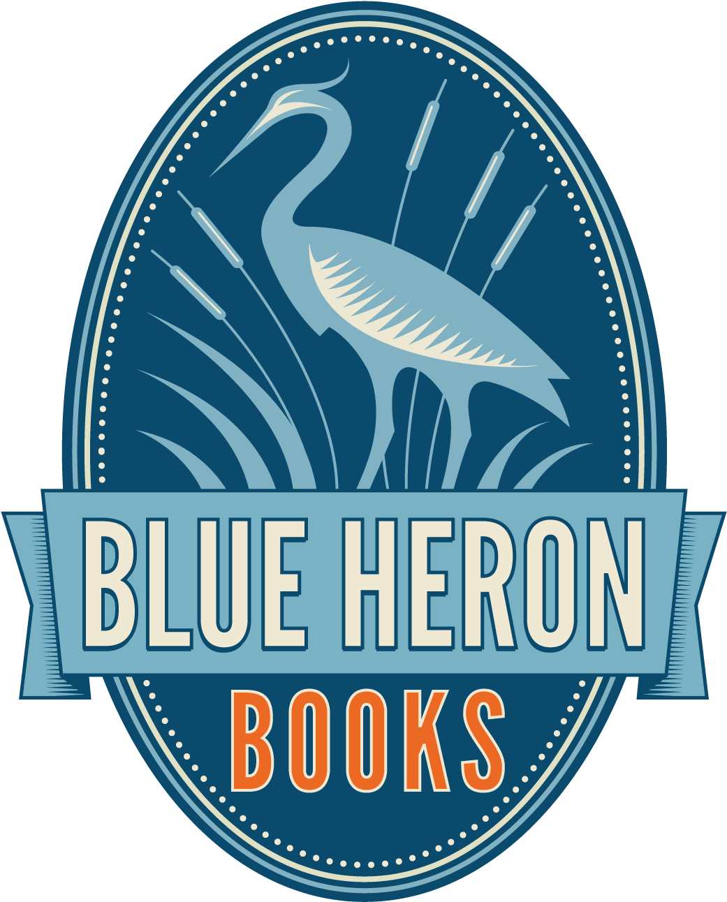 1449618017 Bhb Logo For Facebook - Blue Heron Books (1296x1291), Png Download