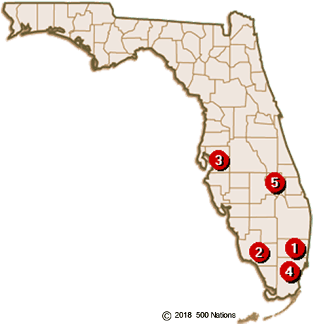 A Barrier Island 24 Miles From Tampa International - Florida Map Of Casinos (450x459), Png Download