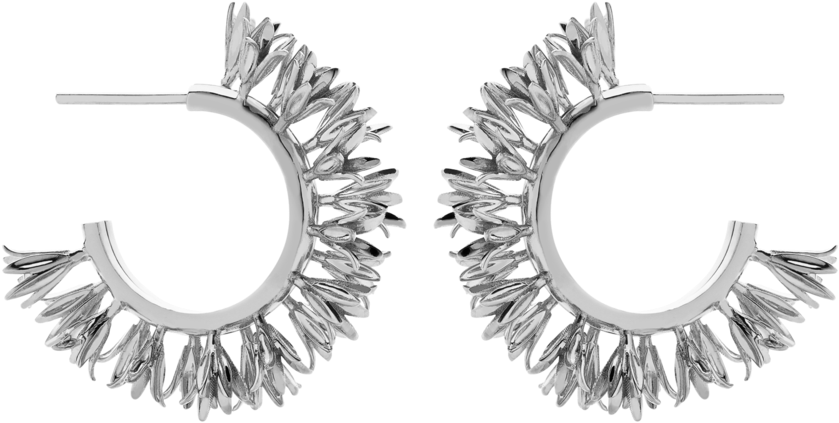 Bluebell Hoop Earrings - Earrings (1036x1036), Png Download