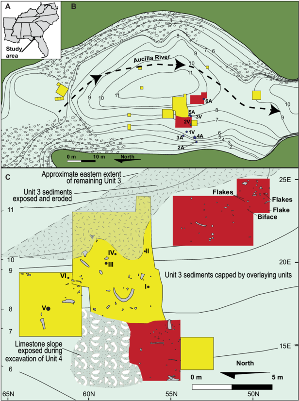 Location Of Page Ladson In Northwestern Florida - Page Ladson Site (850x838), Png Download