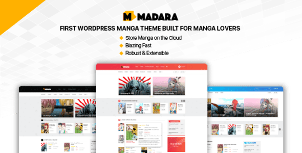 Madara - Manga Theme Wordpress (590x300), Png Download