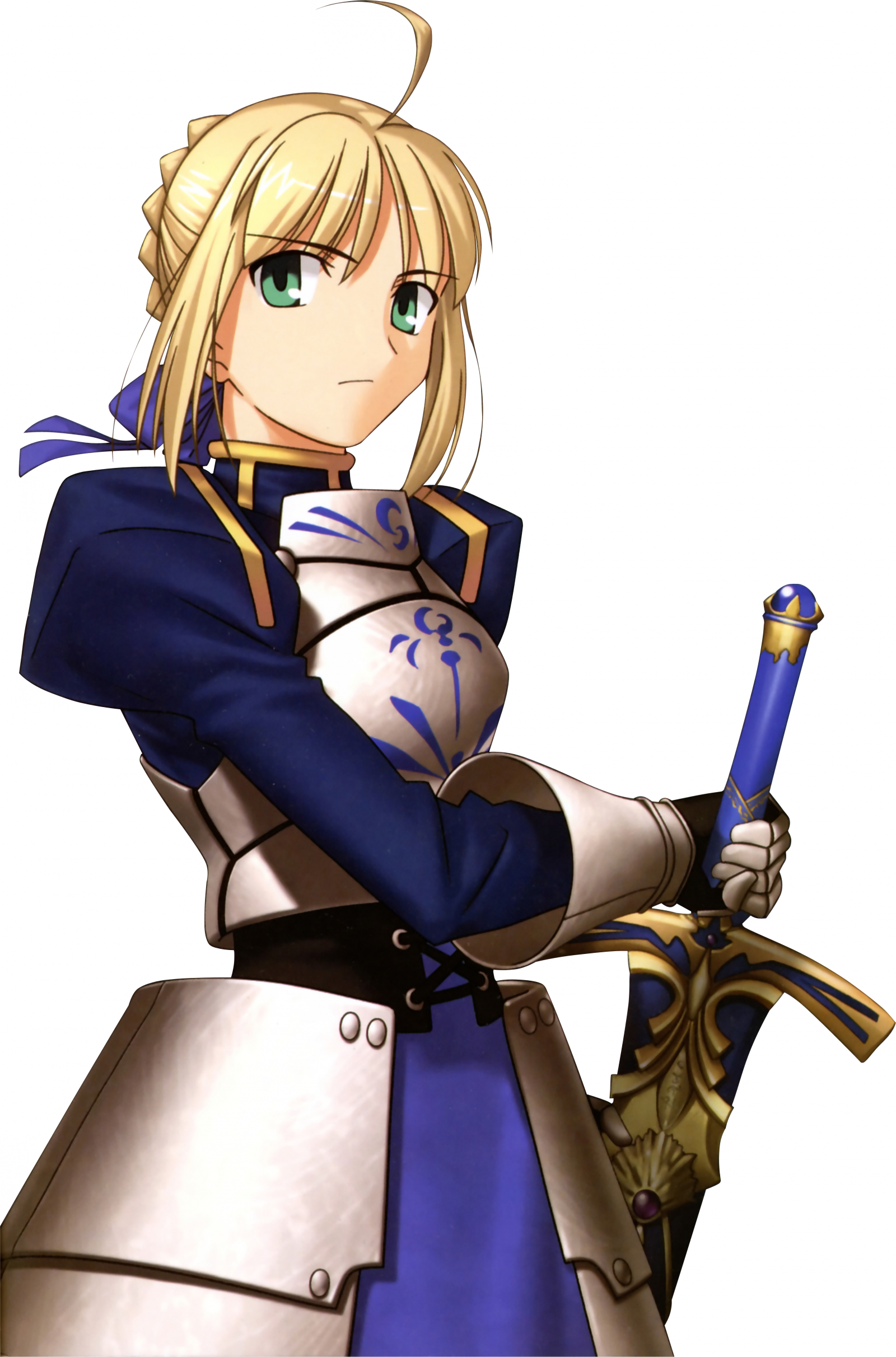 Saber - Fate Stay Night Saber Transparent (1600x2424), Png Download