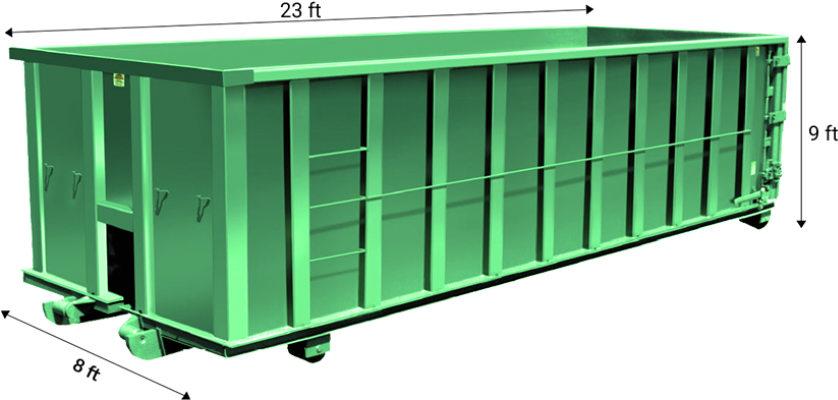 50 Yard Dumpster Rental In Woodside, Ca - 30 Yard Dumpster (850x500), Png Download