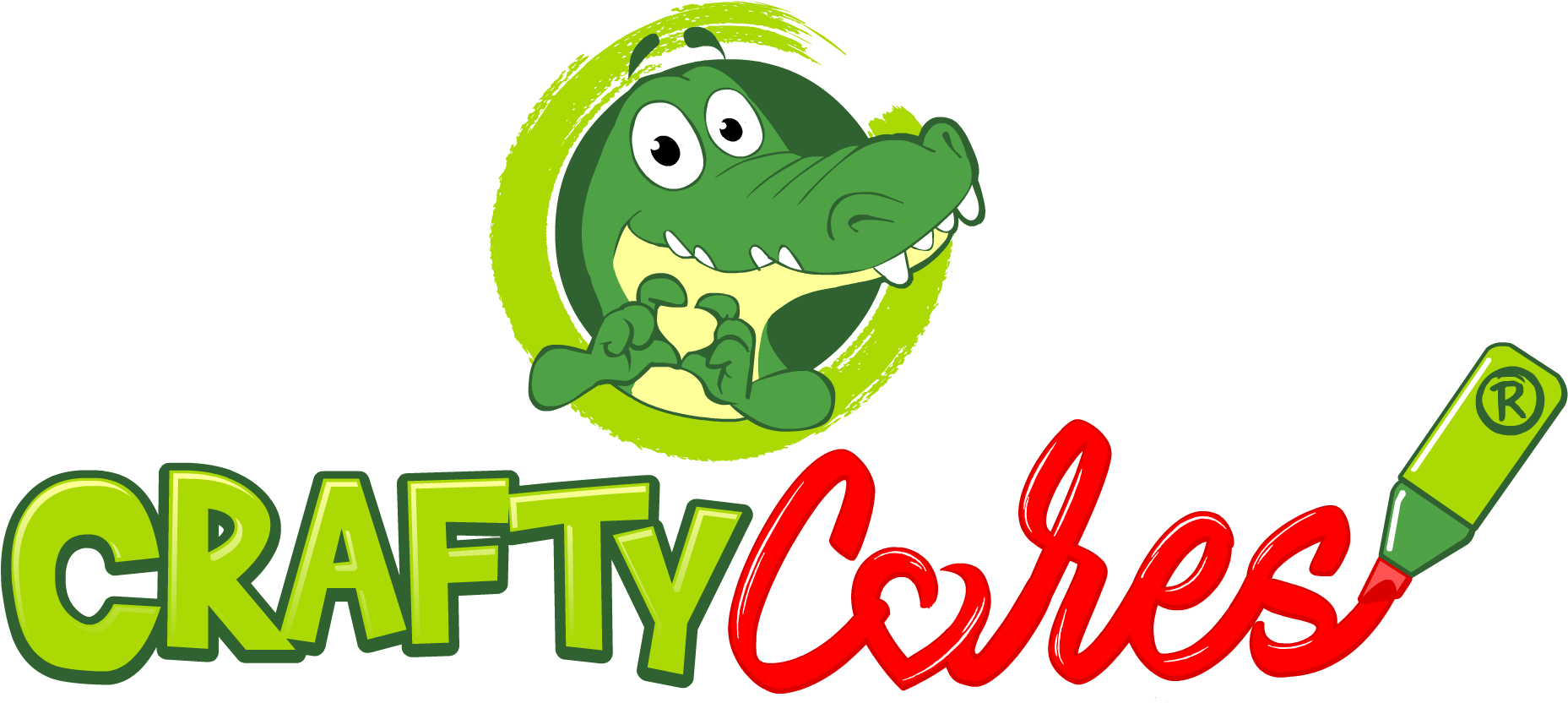Crafty Cares Logo - Cartoon (1907x876), Png Download
