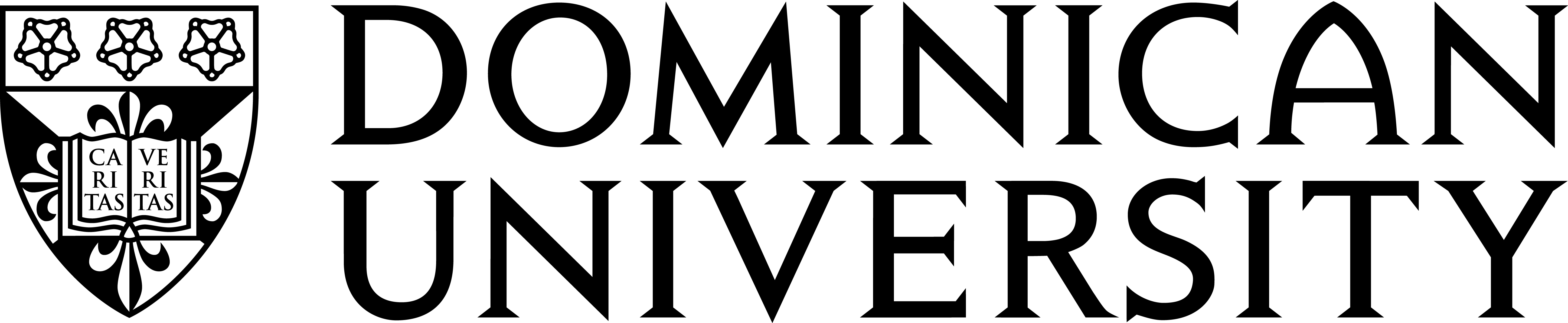 Stacked Logo - Dominican University Chicago Logo (5792x1195), Png Download