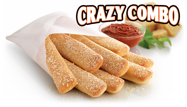 Crazy Bread Little Caesars Precio (600x344), Png Download