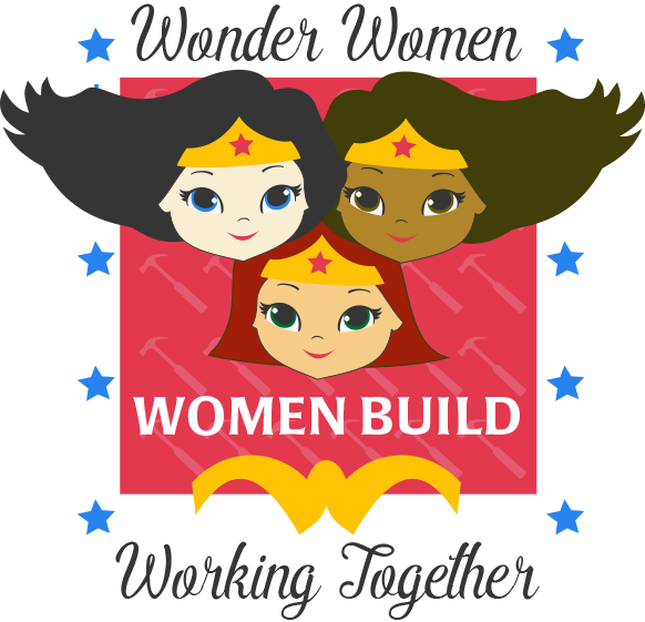 Women Build Logo - Wake Up And Always Be Awesome Note Cards (582x561), Png Download