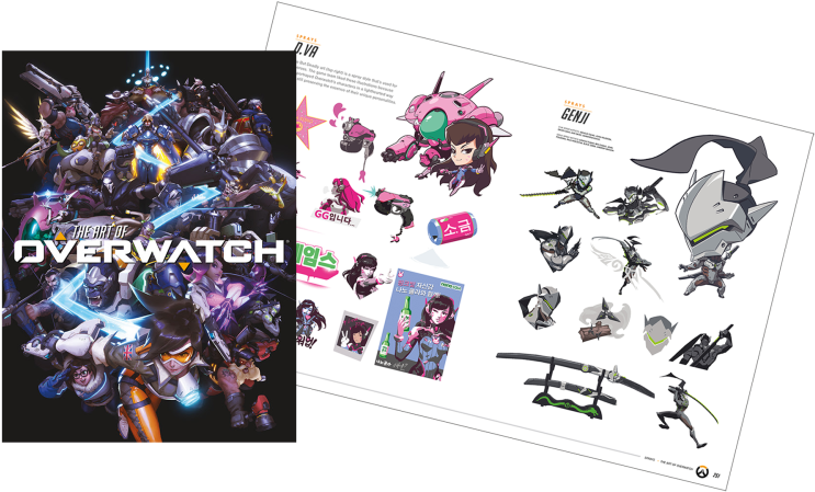 Coming This Fall From Dark Horse, The Art Of Overwatch - Art Of Overwatch Pages (800x450), Png Download
