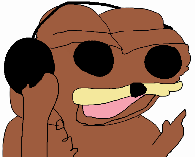 View Apu Spurdo Headphones , - Cartoon (657x527), Png Download