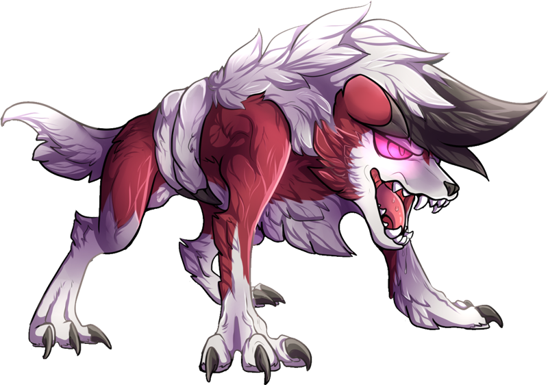 Important Notice Pokemon Mega Lycanroc Night Is A Fictional - Mega Lycanroc Midnight Form (800x562), Png Download
