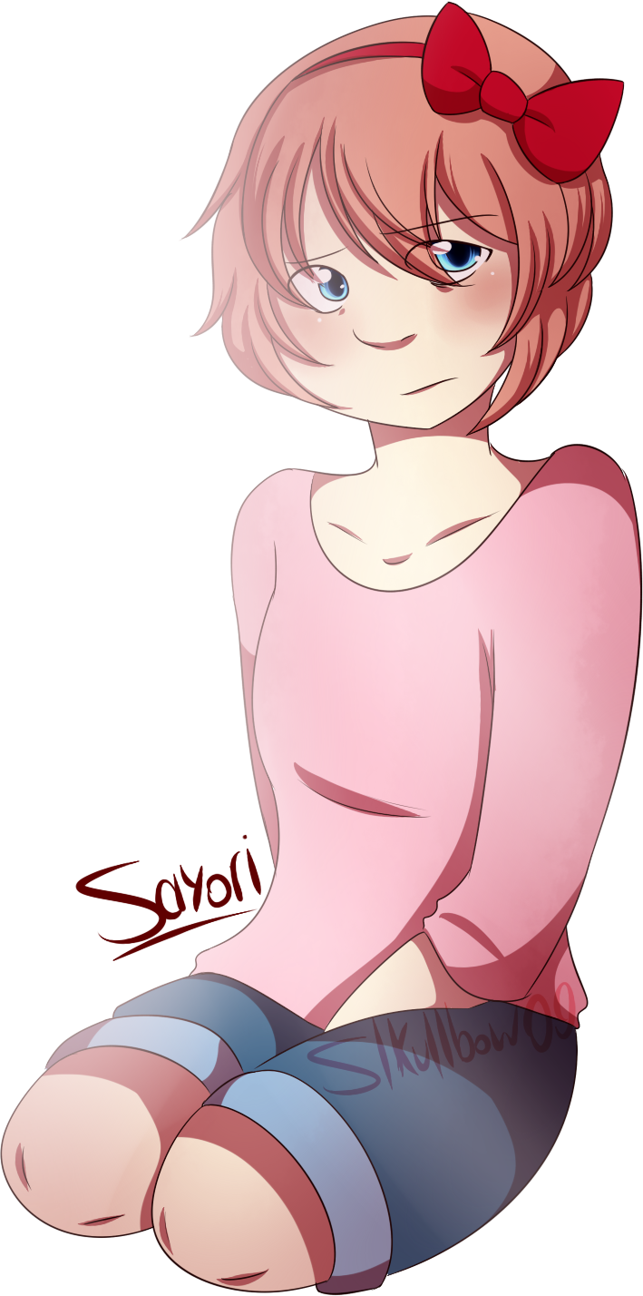 Mediatired Sayori - Sayoris Bow Png (709x1428), Png Download