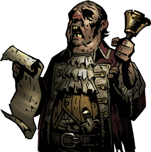 In The Last Panel He Kind Of Looks Like - Darkest Dungeon Art Style (500x526), Png Download