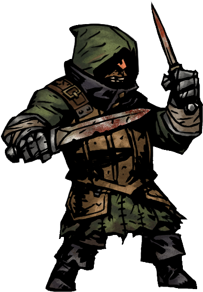 Brigand Cutthroat - Darkest Dungeon Brigand Raider Art (416x662), Png Download