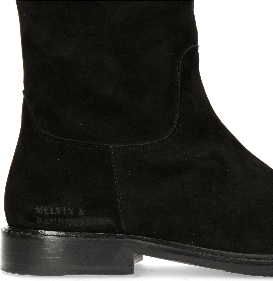Boots Sally 65 Kid Suede Black New Hrs Thick - Work Boots (1024x1024), Png Download