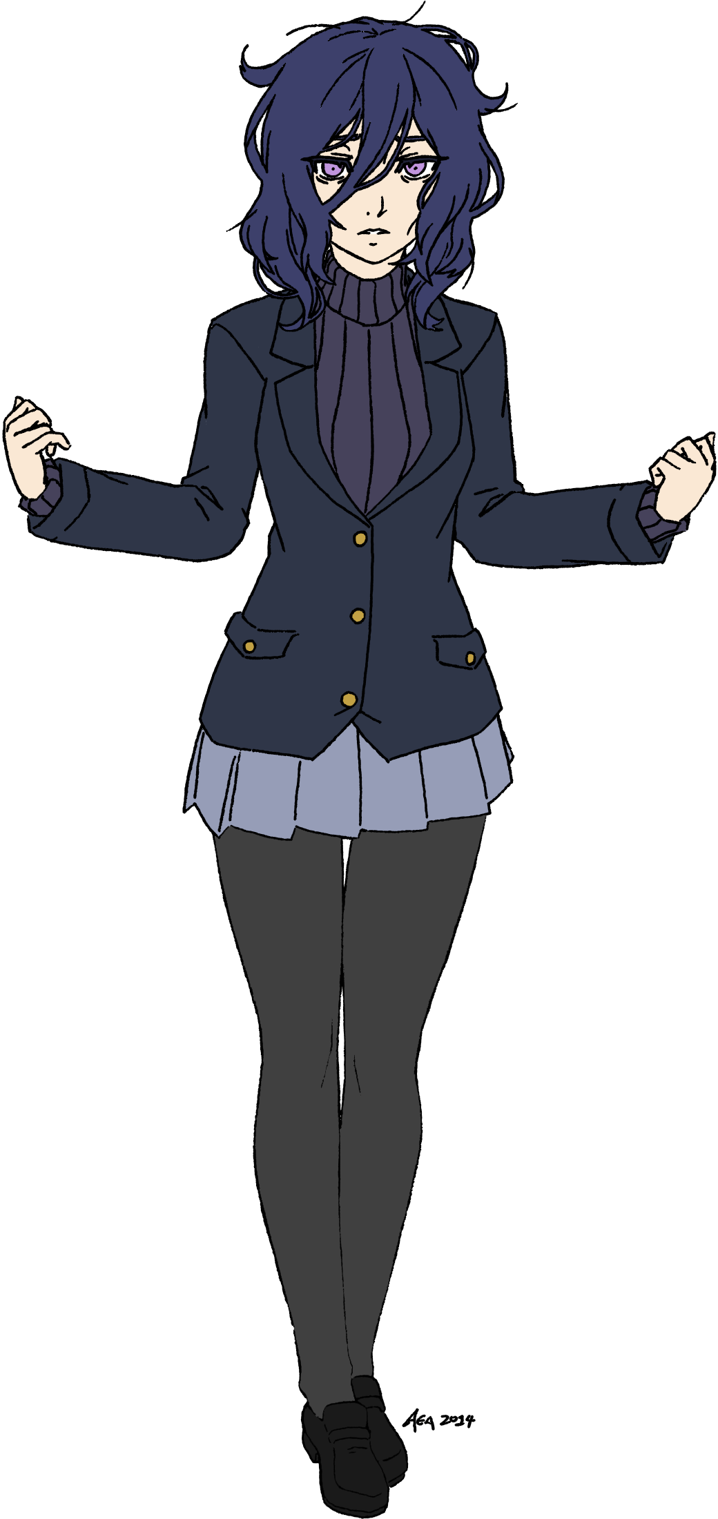Yandere Simulator Oka Ruto Fancy (1040x2200), Png Download