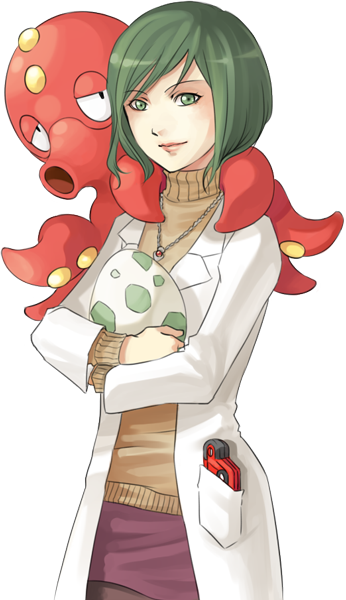 Professor Cypress - Pokemon Professor Cypress (346x600), Png Download