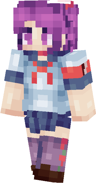 Kizana Sunobu - Minecraft Skins Yandere Sim (344x632), Png Download