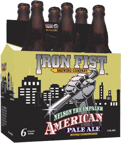 Iron Fist Brewing Nelson The Impaler - Iron Fist Nelson Impaler - 22 Fl Oz Bottle (408x480), Png Download