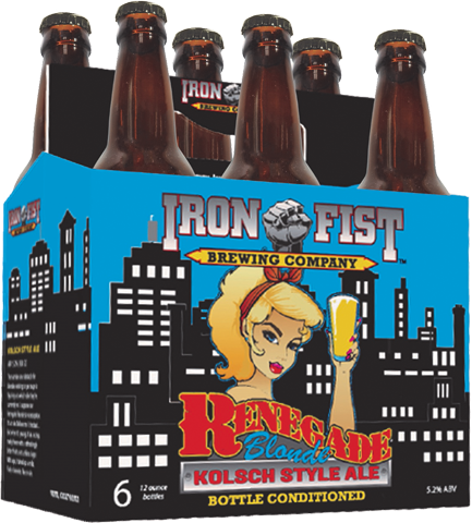 Iron Fist Brewing Renegade Blonde Kolsch-style Ale - Beer (433x480), Png Download