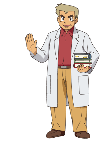 Charismatic And Popular, Professor Oak Often Appears - Pokemon Professor Oak Png (341x461), Png Download
