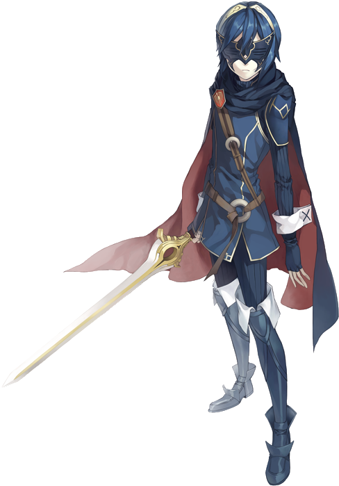 Image - Fire Emblem Awakening Lucina Marth (496x700), Png Download