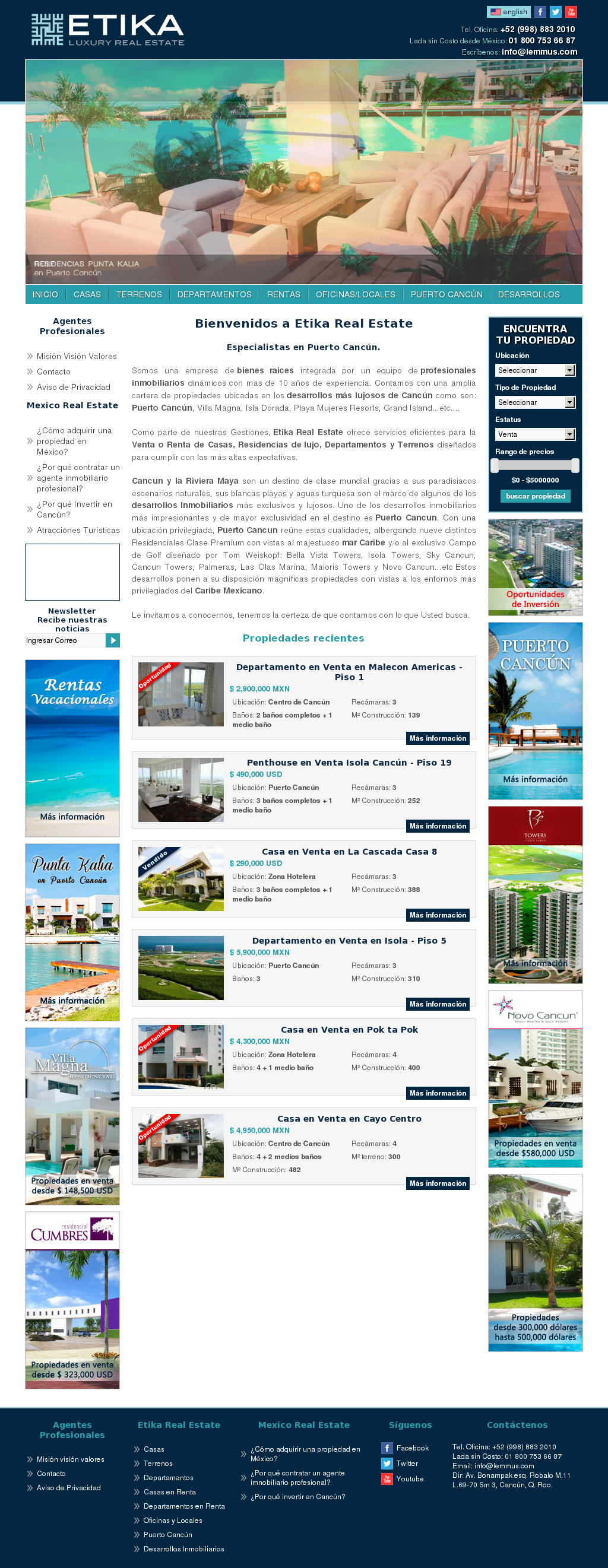 Etika Real Estate Competitors, Revenue And Employees - Web Page (1024x2642), Png Download