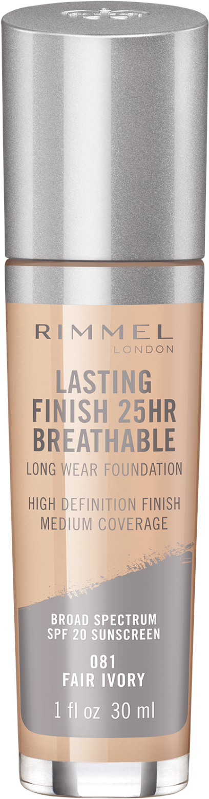Lasting Finish Breathable Foundation - Rimmel London Lasting Finish Breathable Foundation (780x1950), Png Download
