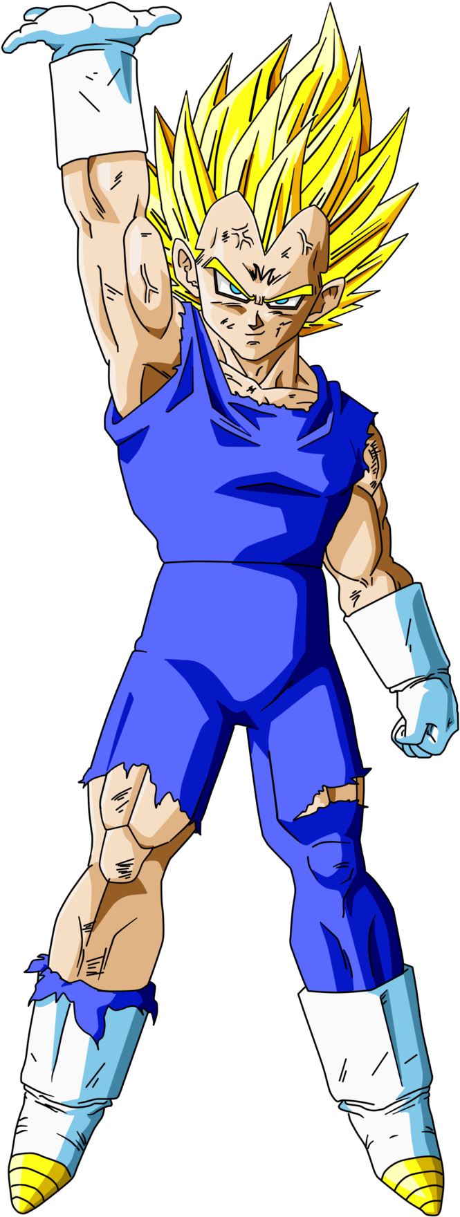 Majin Vegeta By Joseg2099-d5gvfzw - Dragon Ball Z Vegeta Render (900x1854), Png Download