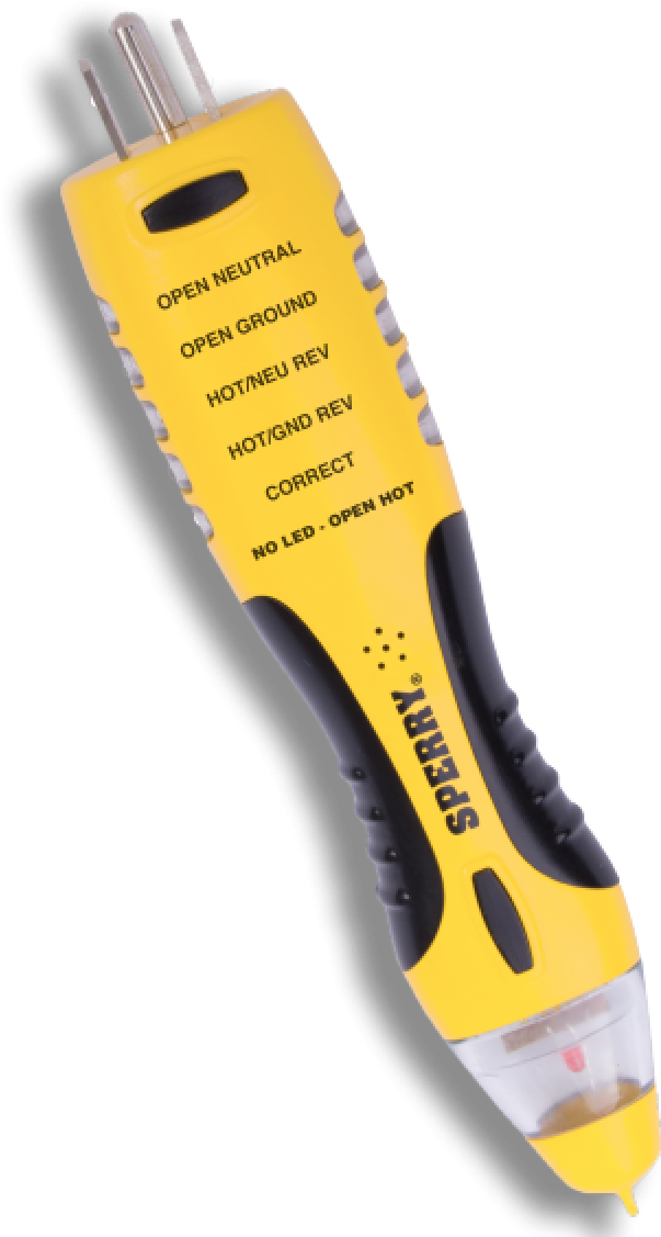 There's - Sperry Instruments Vd7504gfi Gfci With Non-contact (680x1134), Png Download