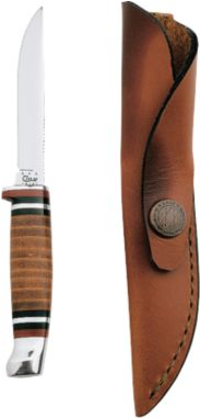 Case &amp - Leather Hunter 379 Fixed Blade Knife With Leather Sheath (380x380), Png Download