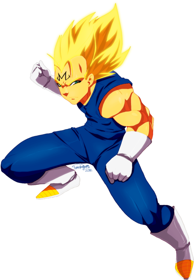 Majin Vegeta - Vegeta (751x1063), Png Download