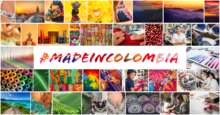 Made In Colombia Collage Mob - Car (745x390), Png Download